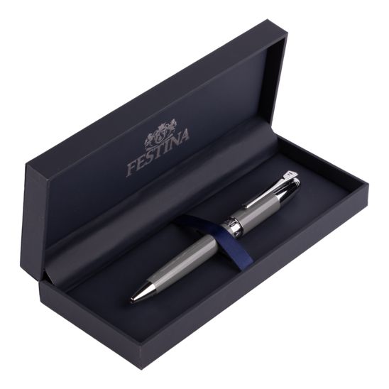 Penna Uomo Festina Acciaio Grigio Logo Biro FWS4110/H