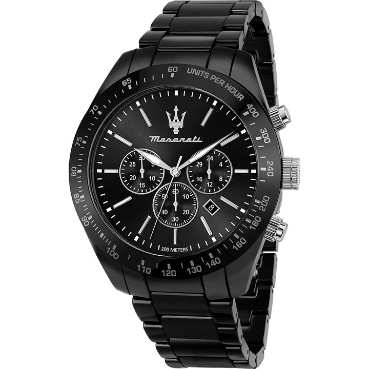 Orologio Uomo Maserati Quarzo Cronografo Ceramica Nera Argento R8873650001