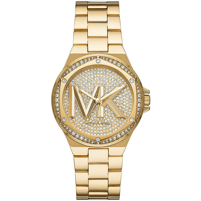 Orologio Donna Michael Kors Acciaio Dorato Solo Tempo Cristalli Sul Quadrante MK7229