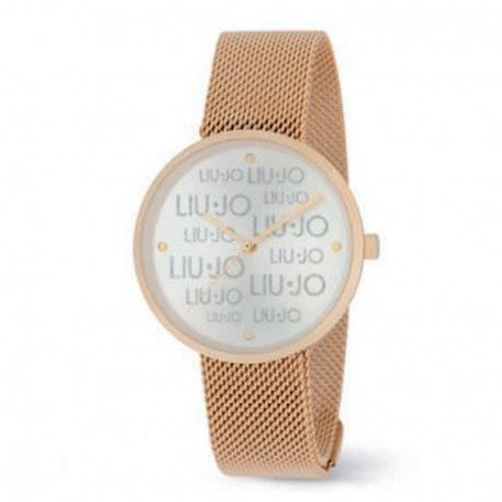 Orologio Donna Liu Jo Time Bianco Acciaio ROSA Quarzo Solo Tempo TLJ2158