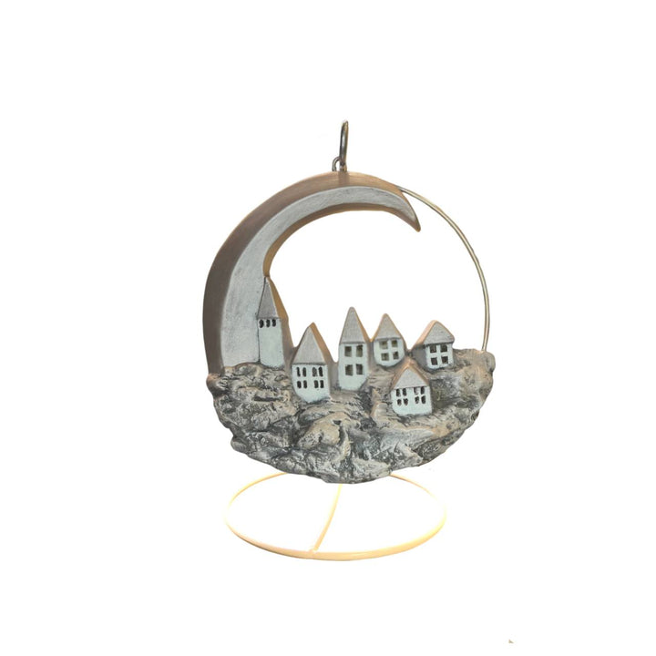 Decorazione Luna Con Paesaggio Ceramex Toupe 3039.80