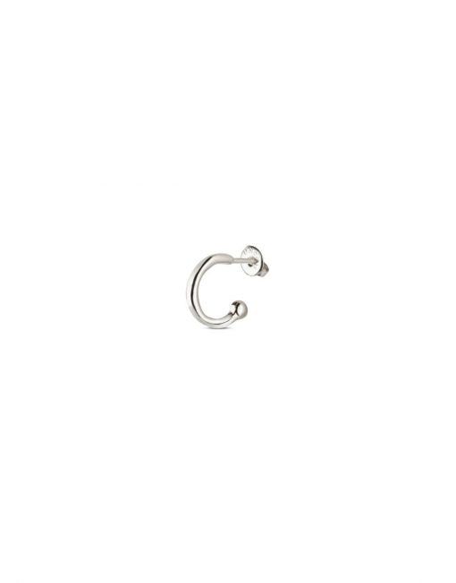 Orecchino Mono Donna Uno De 50 Cerchietto A Lobo Color Argento PIE0018MTL0000U