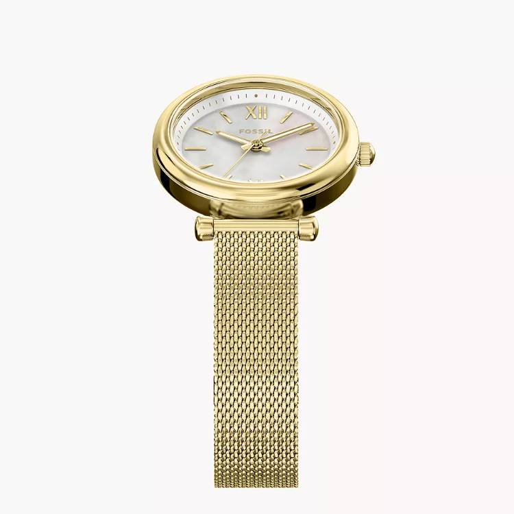 Orologio Donna Folssi Acciaio Carlie Tre Sfere Quarzo Solo Tempo Madreperla ES5462