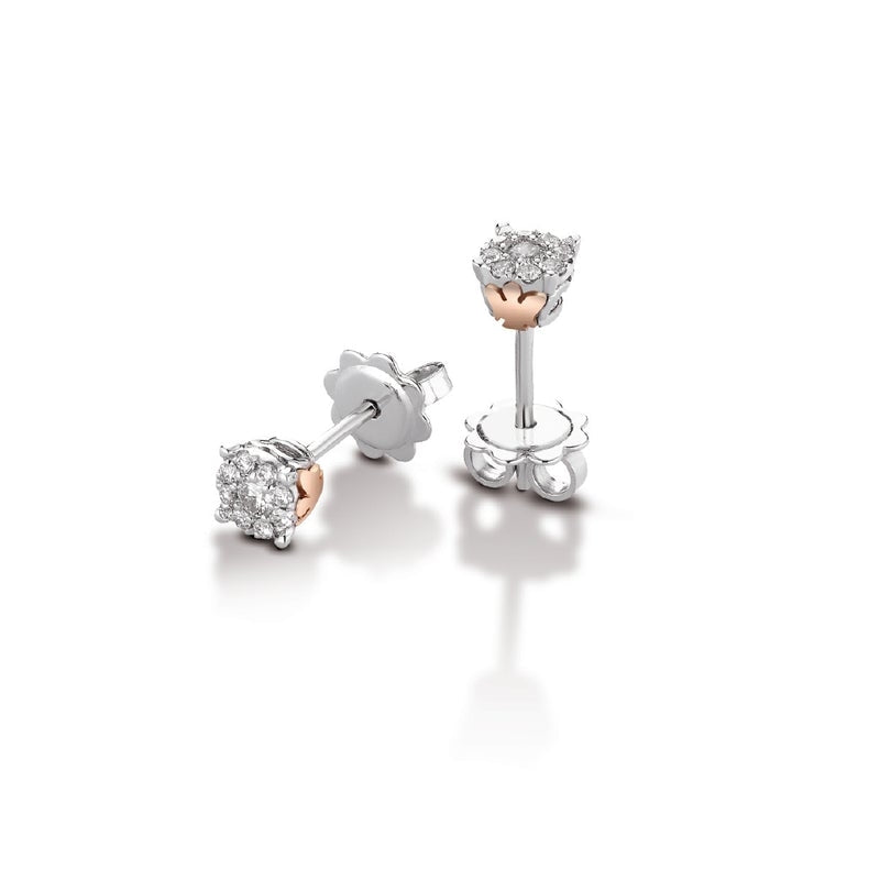 Orecchini Donna Roberto Giannotti Oro 9 KT Diamantio Bianchi LUX07