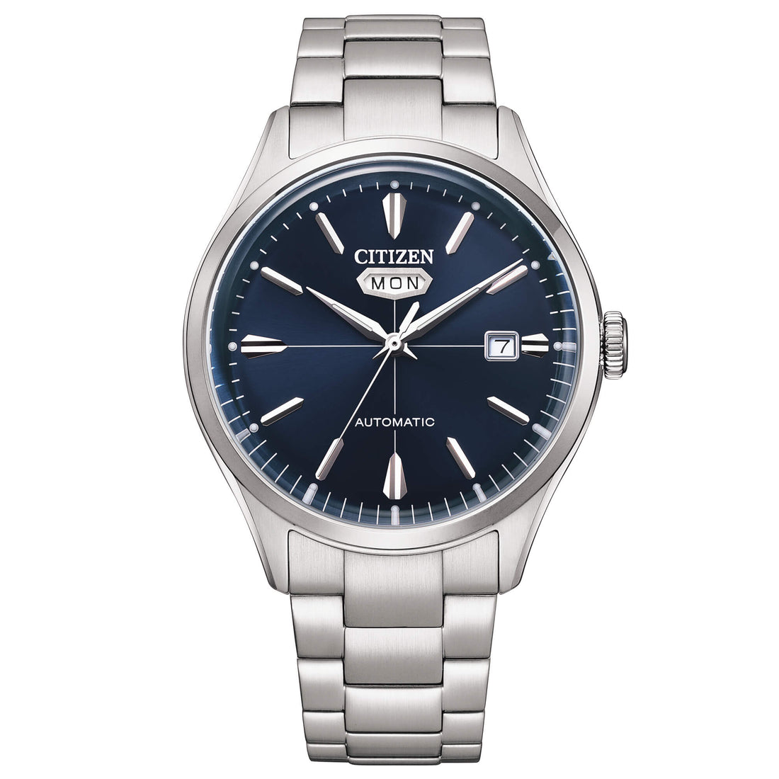 Orologio Uomo Citizen Automatico Solo Tempo Acciaio Blu Doppia Data NH8391-51L