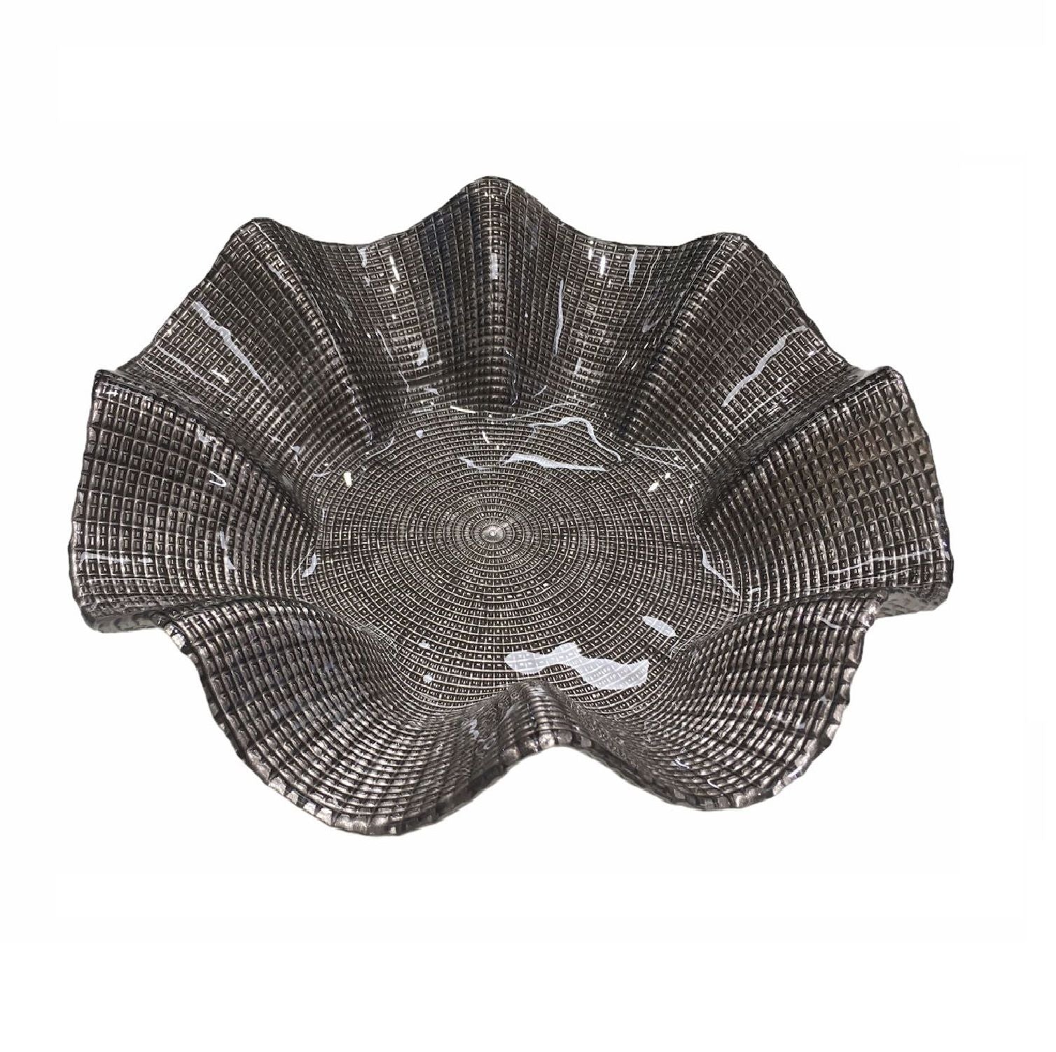 Centrotavola cristallo Onlylux Mosaico Pirite cm 34 OL02502