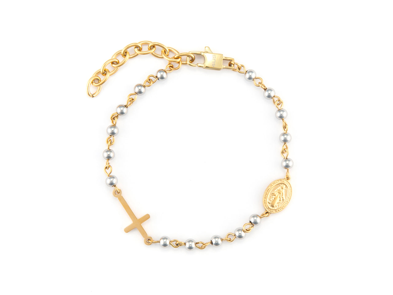 Bracciale Uomo Acciaio 4US Cesare Paciotti Rosario  4UBR7348