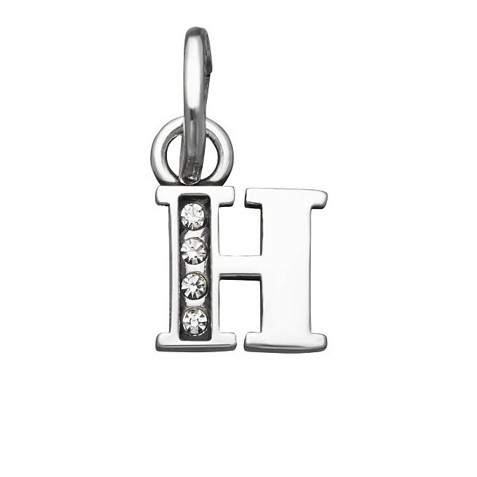 Charm Donna Giovanni Raspini Argento 925 Mini Lettera H Crystal 12146