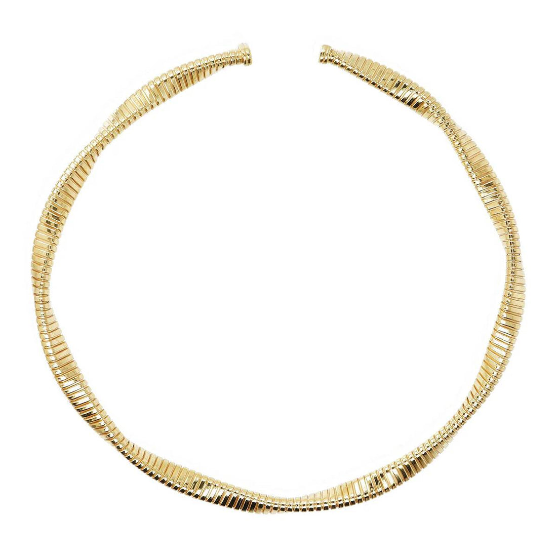 Collana Donna Etrusca Girocollo Choker Tubogas Intrecciato WSET00765.YG
