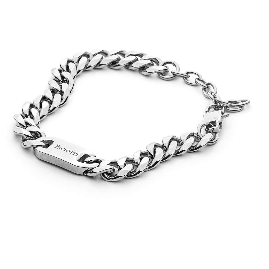 Bracciale Uomo 4US Cesare Paciotti Acciaio Targa Con Logo 4UBR4491