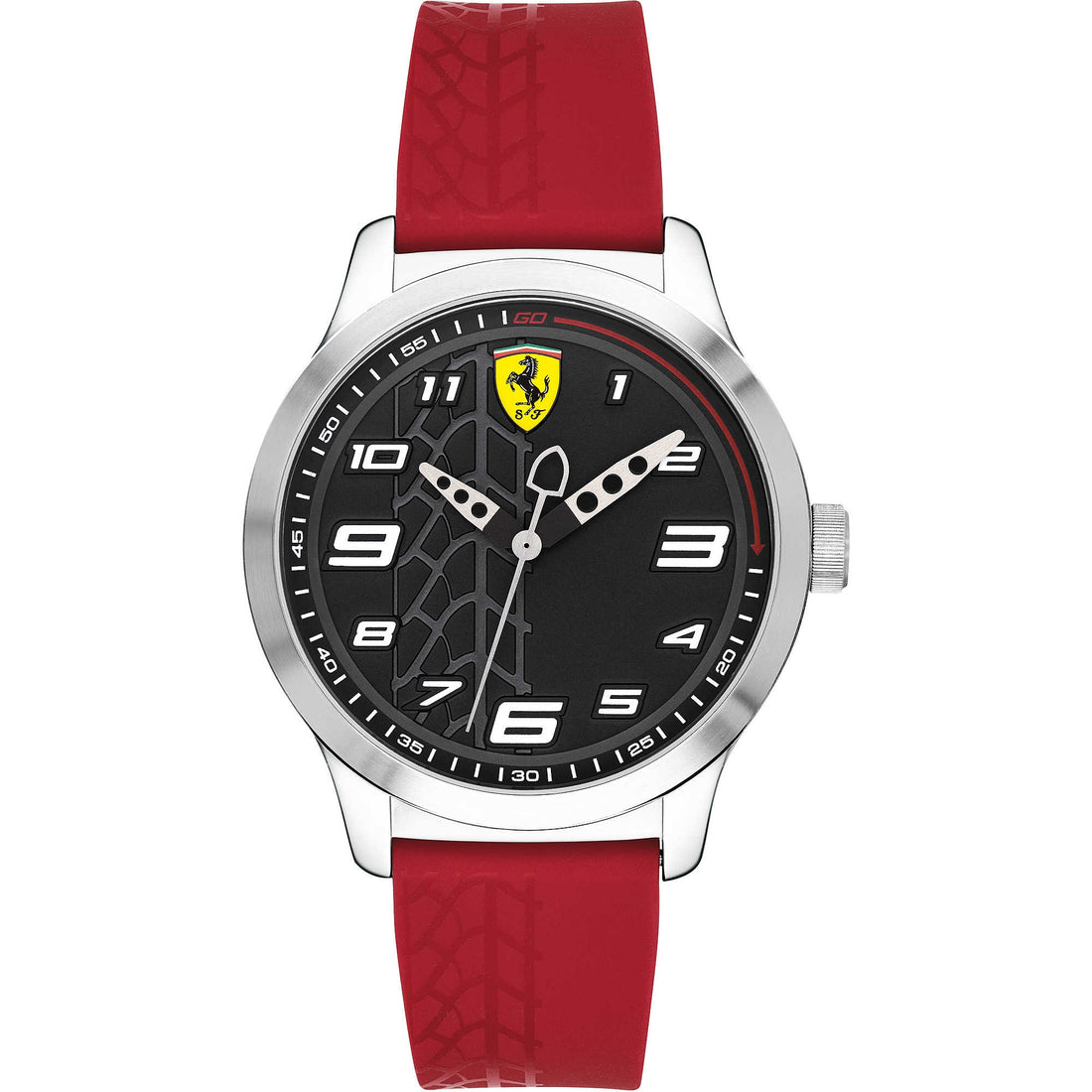 Orologio Uomo Ferrari Bambino Pitlane Quarzo Solo Tempo Nero Rosso FER0840019