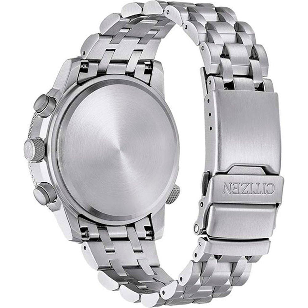 Orologio Uomo Citizen Acciaio Pilot Radio Controllato Eco Drive Crono CB5860-86E