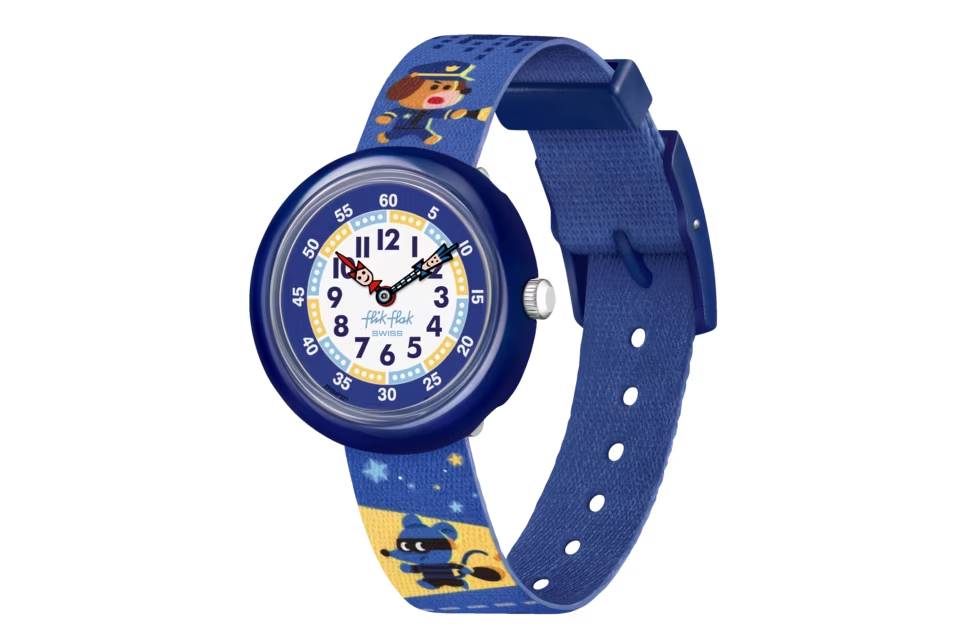 Orologio Bambino Swatch Flik Flak Paws Up Quarzo Blu Multicolore ZFBNP221