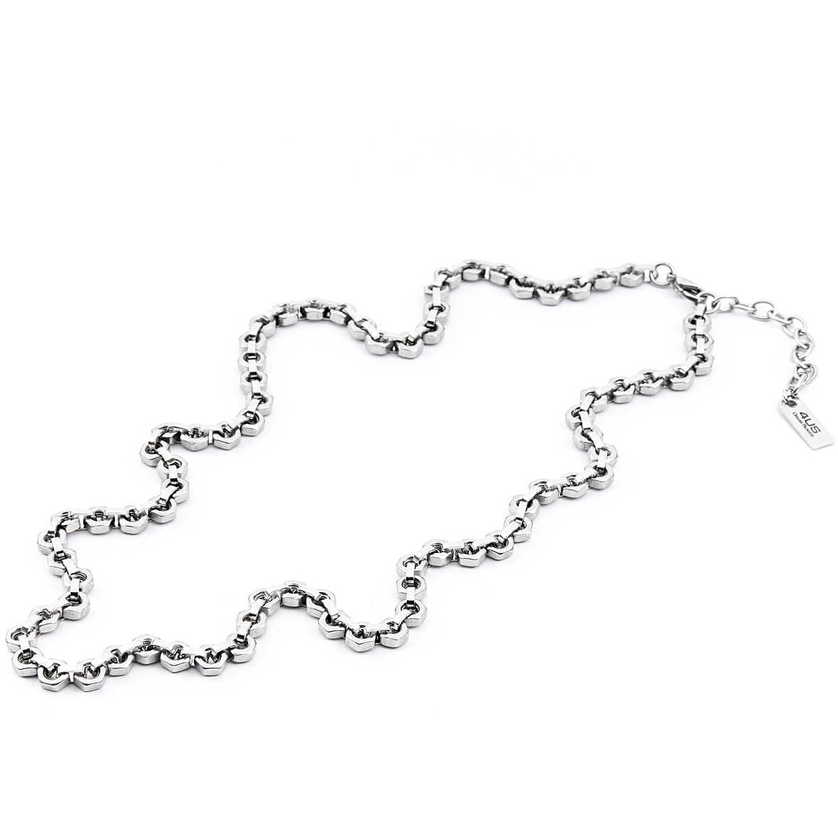 Collana Uomo 4US Cesare Paciotti Acciaio  Bianco  4UCL4087