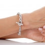 Bracciale Donna Unoaerre Argento Lucido Catena Torchon Semirigido 515115