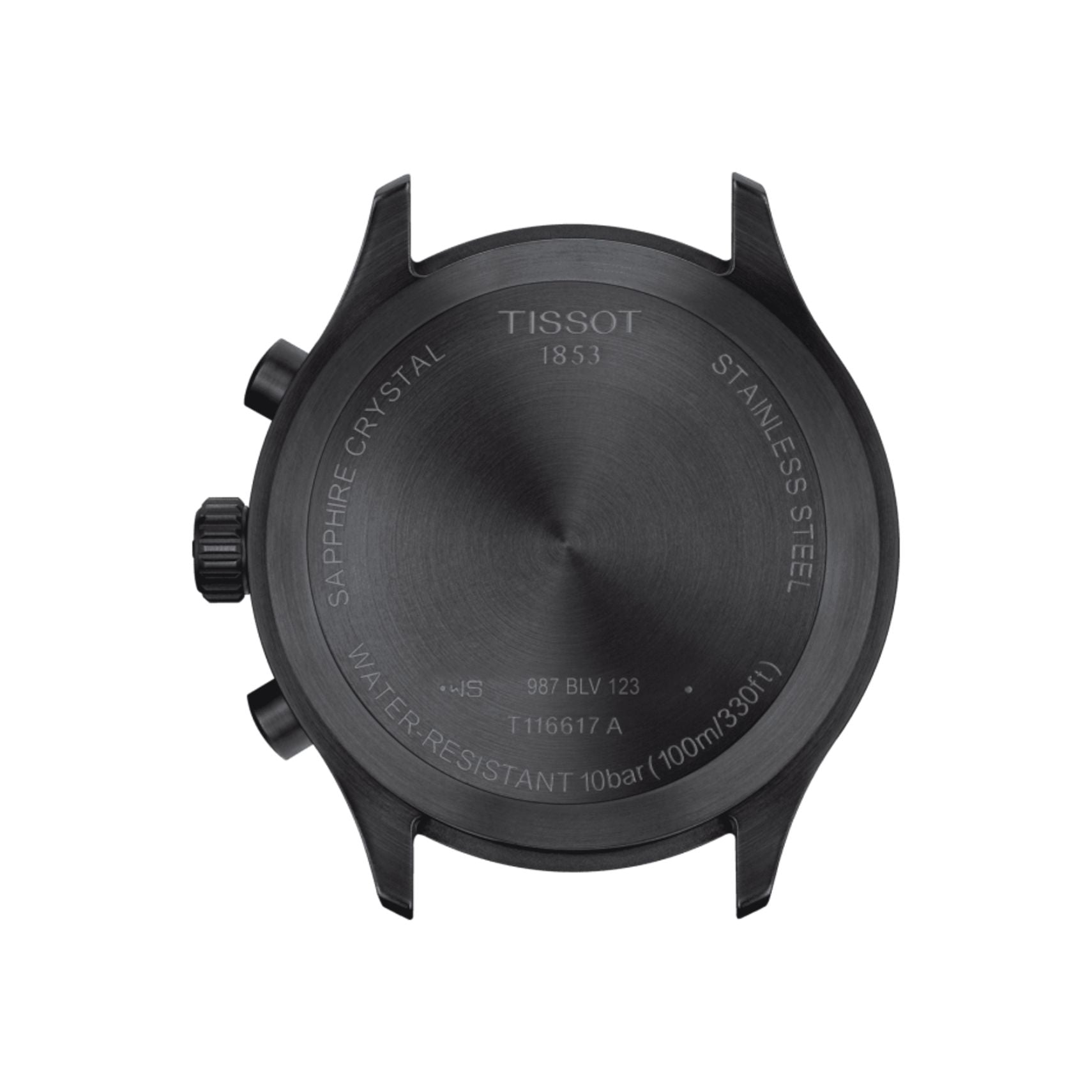 Orologio Uomo Tissot Quarzo Cronografo Acciaio Nero Pelle T1166173605203