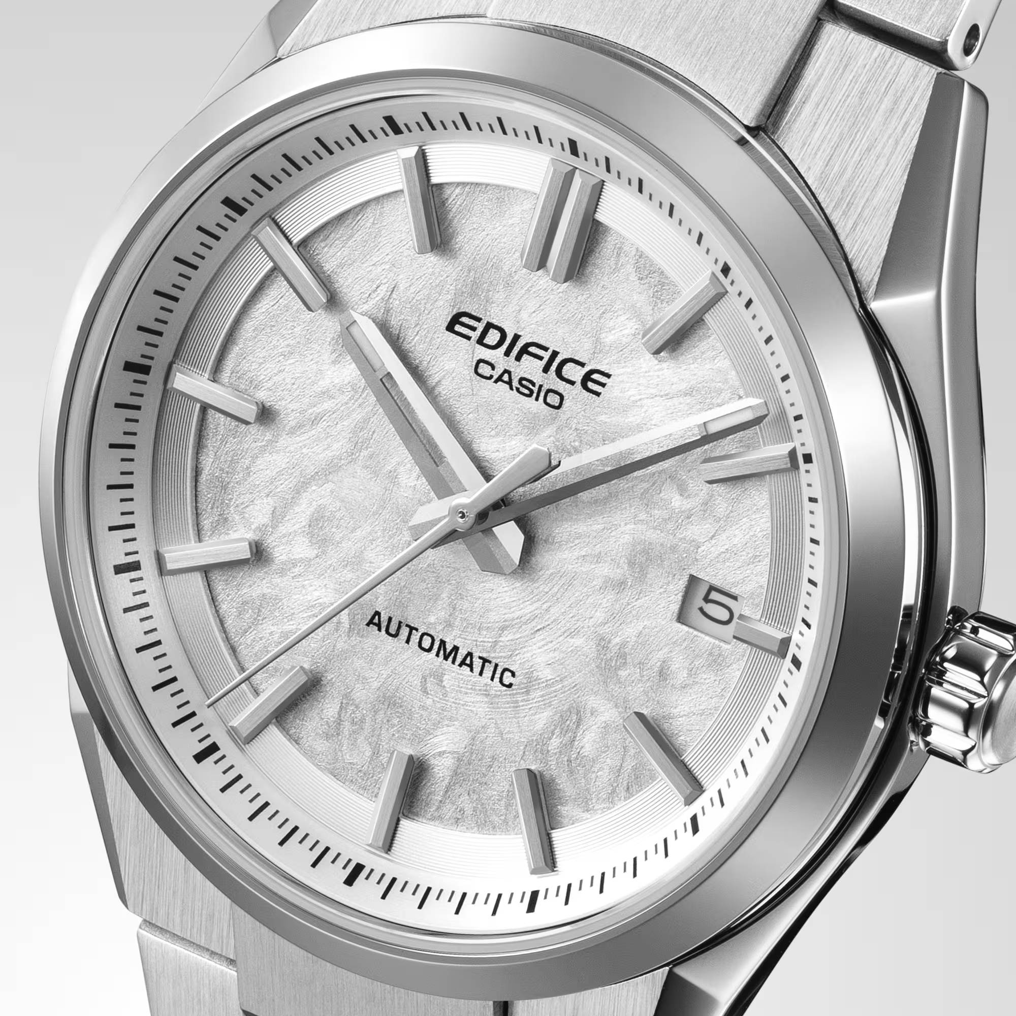 Orologio Uomo Casio Edifice Acciaio Bianco Automatico EFK-110D-7AER