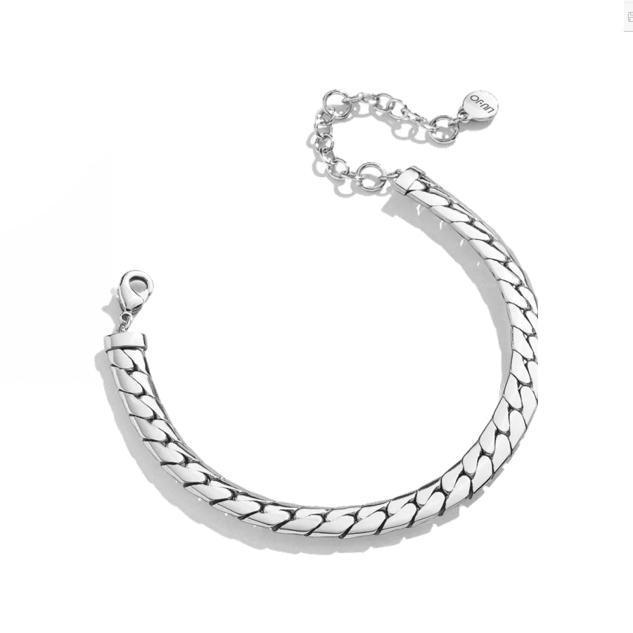 Bracciale Unisex Liu Jo Acciaio Semirigido Catena Groumette Stretta LJ2737