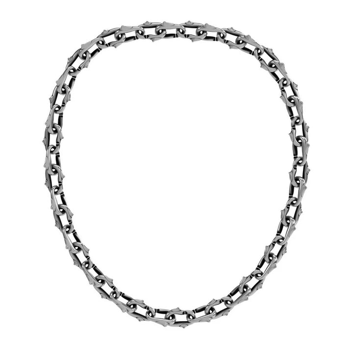 Collana Unisex John Richmond Girocollo Spine 10 mm Bronzo Argentato JRTC09BW