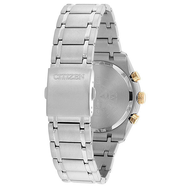 Orologio Uomo Citizen Eco Drive Cronografo Super Titanio Bicolore Nero CA4014-57E