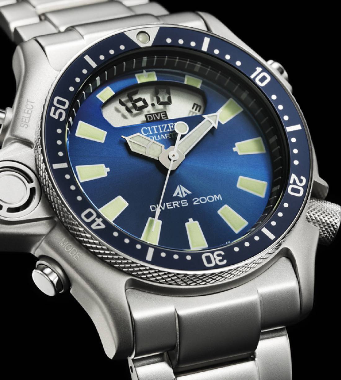 Orologio Citizen Promaster Eco drive Acciaio Blu JP2000-67L