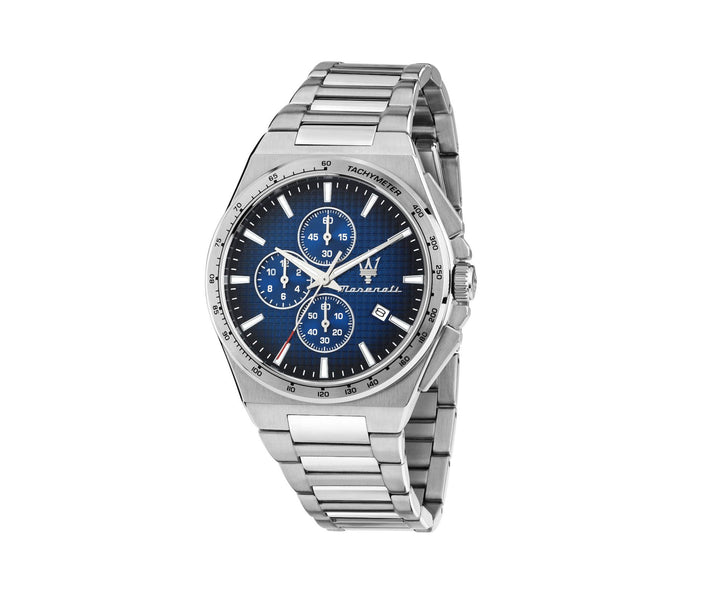 Orologio Uomo Maserati Acciaio Lucido Quarzo Blu crono Data R8873653003