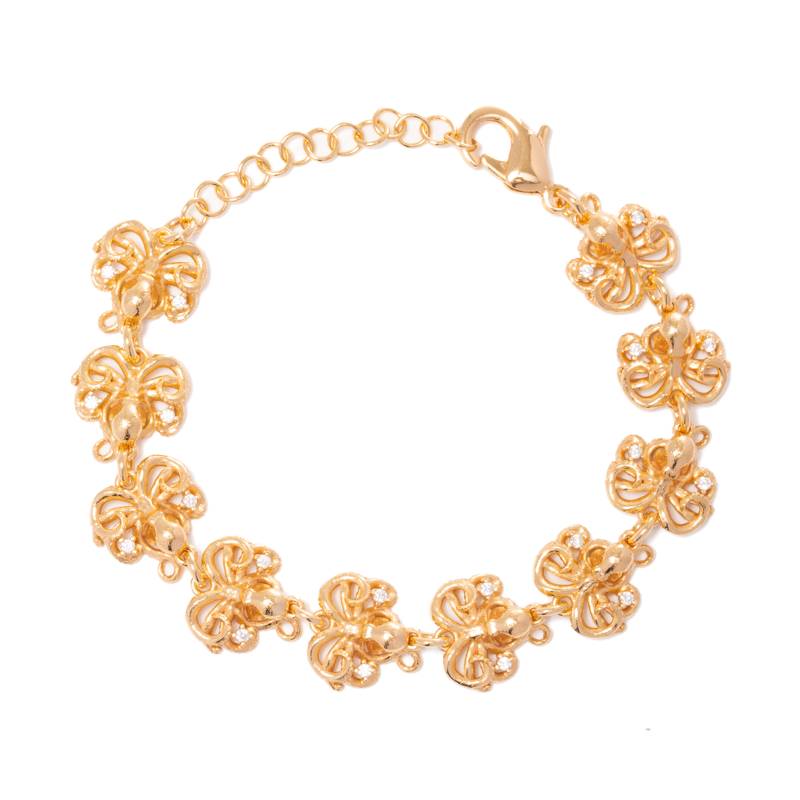 Bracciale Donna Blind Bronzo Dorato Polpi Zirconi BR3FANT322PLP