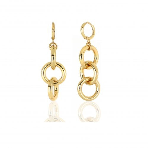 Orecchini pendenti Unoaerre Catena In Bronzo Dorato Lucido 504647
