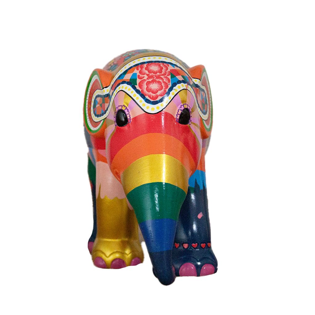 Scultura Elefante Onlylux Dumbo 15 cm Resina Dipinto A Mano 8858831263475