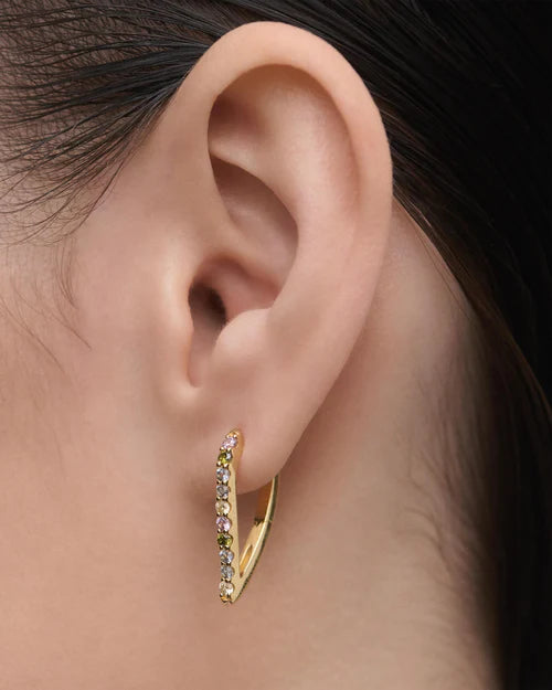 Orecchini Donna PDPaola Argento Dorata 925 Cerchi AR01-G26-U