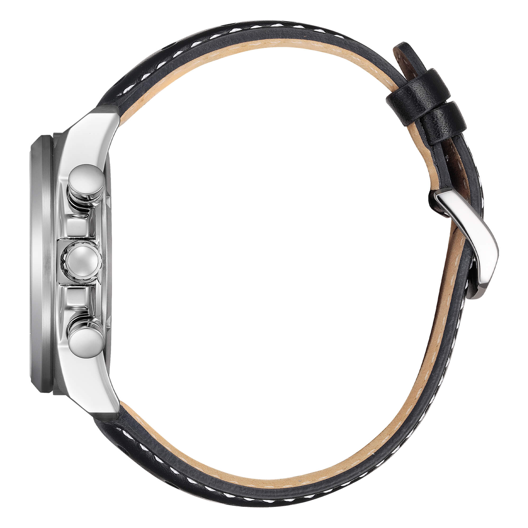 Orologio Uomo Citizen Blu Pilot Eco-Drive Cronografo Acciaio Data CA4640-09A