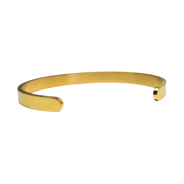 Bracciale Unisex Re Mida Acciaio Dorato Semirigido Personalizzato BR-C-7