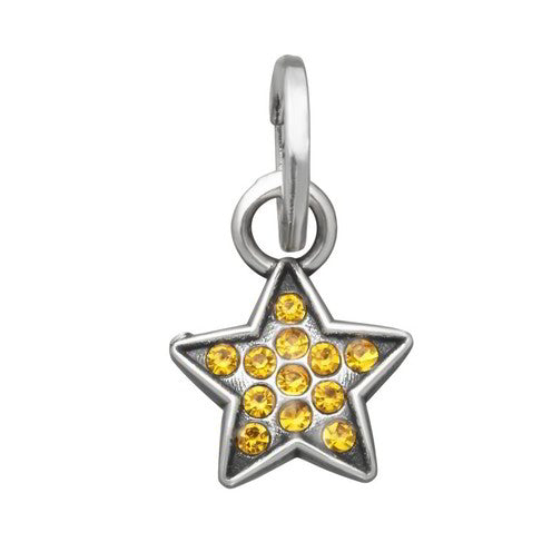 Charm Donna Giovanni Raspini Argento 925 Mini Stella Crystal Gialla 12166