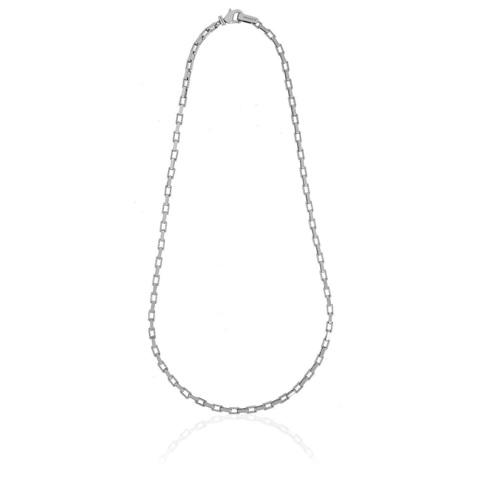 Collana Uomo Unoaerre Acciaio  Maglia Catena Forzatina 560845