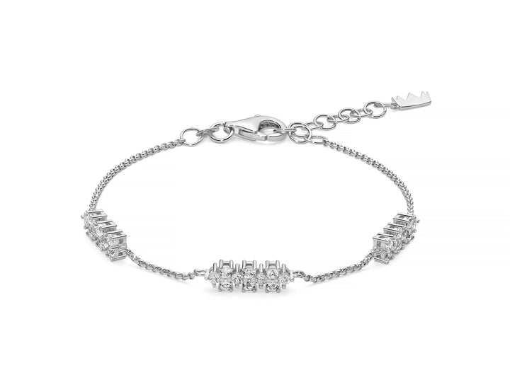 Bracciale Donna Miluna Argento 925 Topazi bianchi  BRD1198