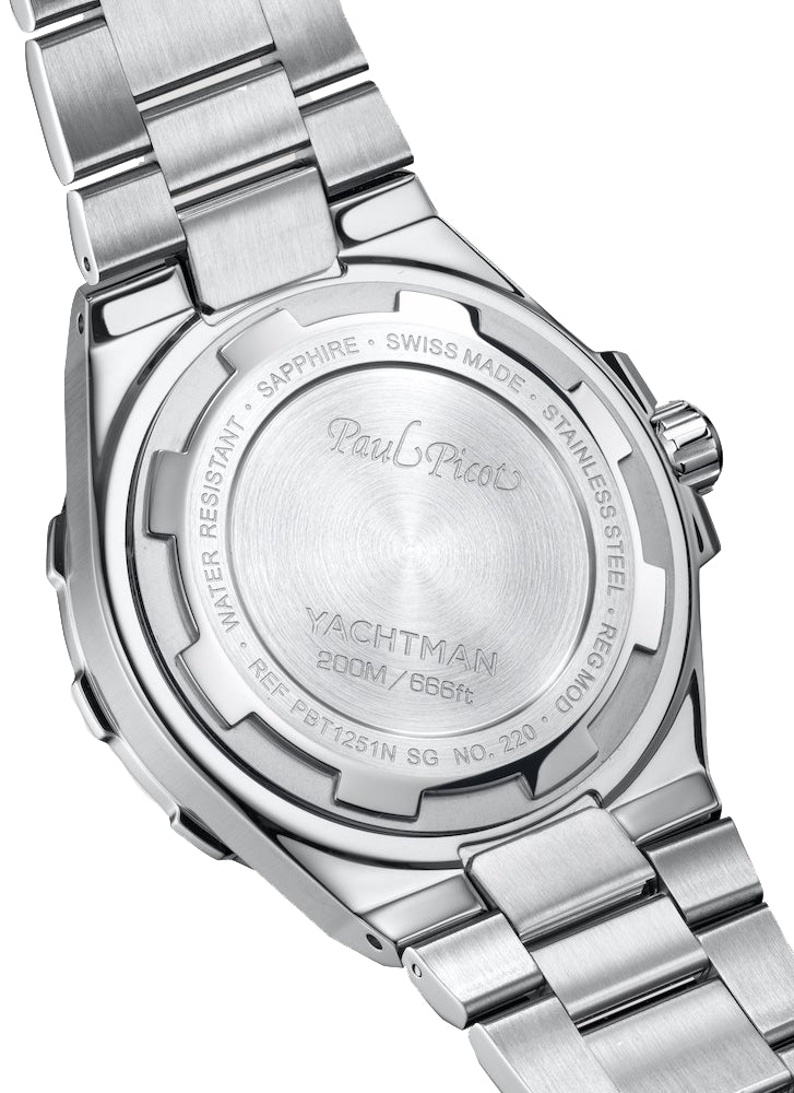 Orologio Uomo Paul Picot Automatico Yachtman Club Nero Blu 1251ZLN