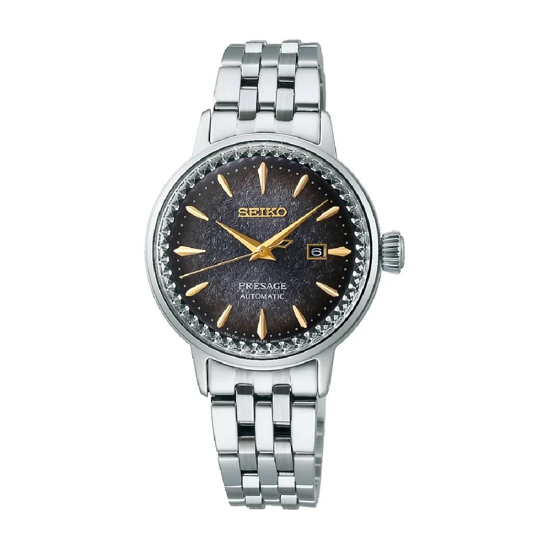 Orologio Donna Seiko Presage Edizione Limitata Star Bar Nero Oro SRE015J1