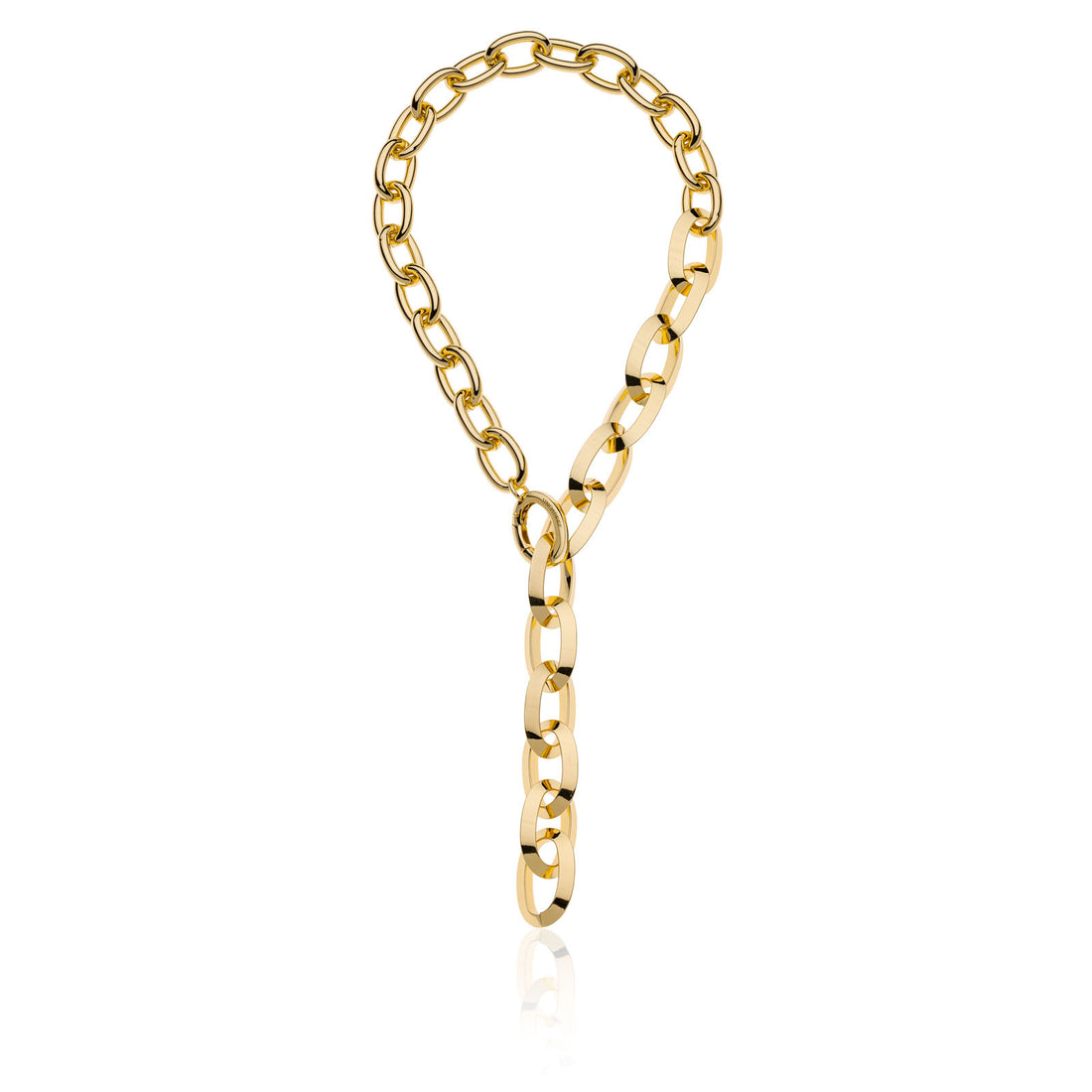 Collana Donna Unoaerre Bronzo Dorato Maxi Maglie Ovali 532018
