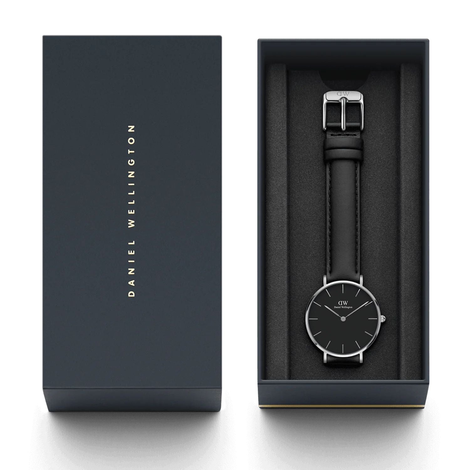 Orologio Donna Daniel Wellington Quarzo Acciaio Pelle Nero 28 mm DW00100236