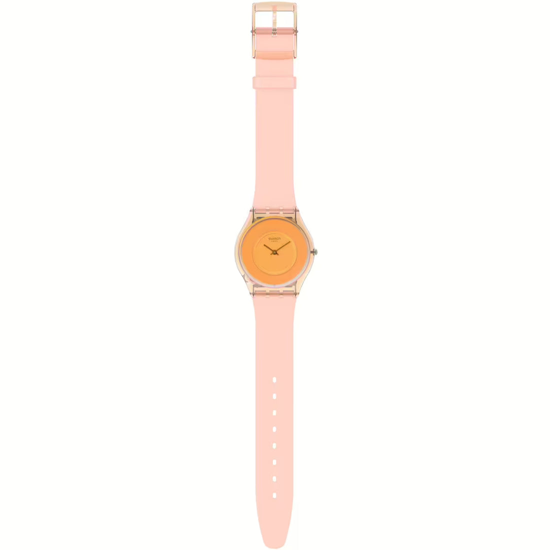 Orologio Donna Swatch Quarzo Solo Tempo Rosa Pesca Skin Sottile SS08P102