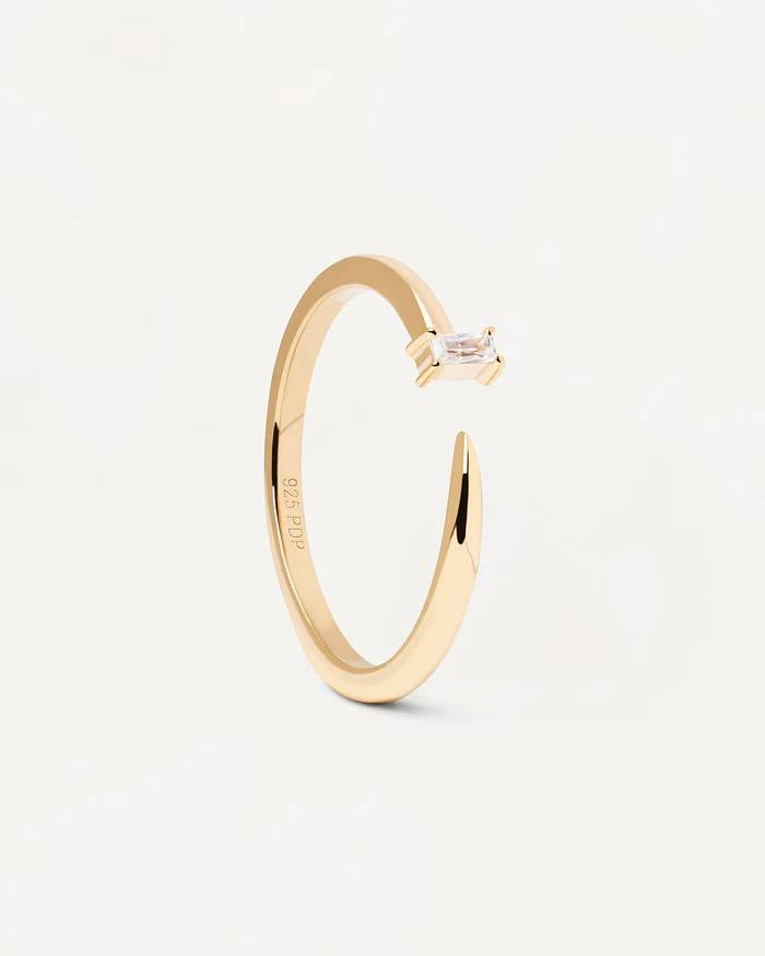 Anello Donna PDPaola Argento Dorato 925 Zircone AN01-819-14