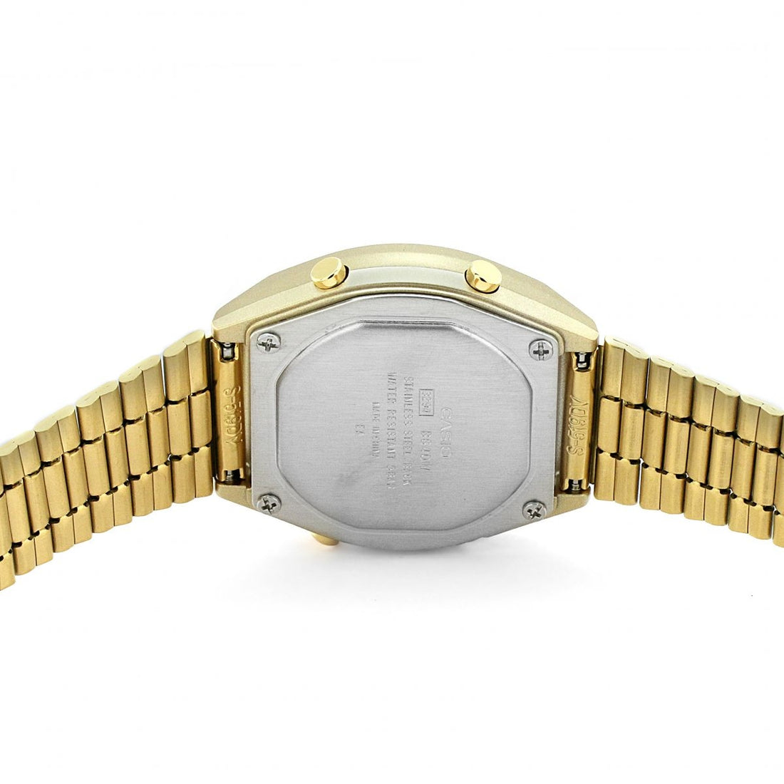 Orologio Donna Acciaio Dorato Casio Vintage Quarz B640WDG-7DF Cronografo Glitter