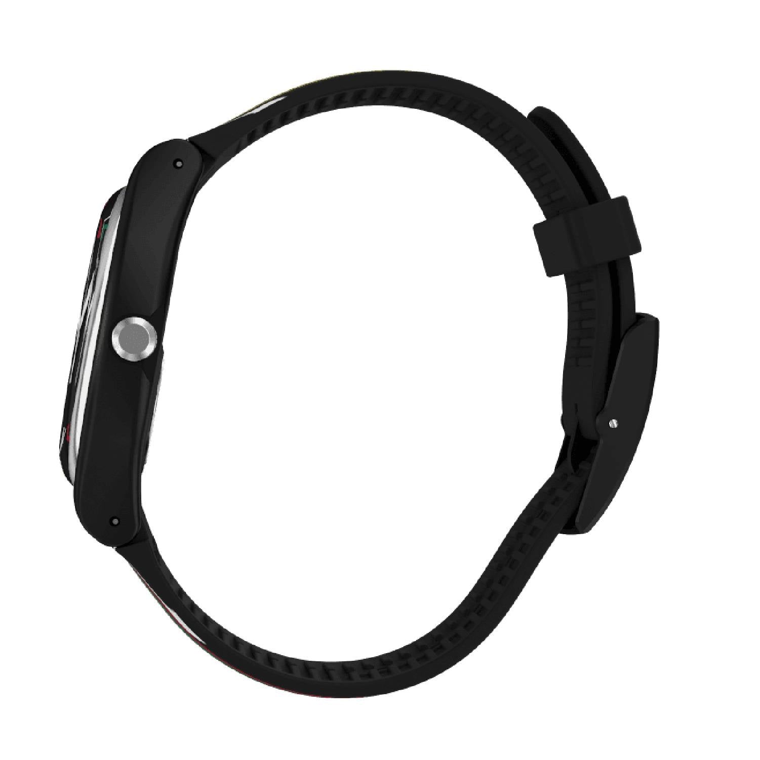 Orologio Uomo Gomma Swatch Quarzo Solo Tempo Doppia Data NUIT D'ETE SUOB729