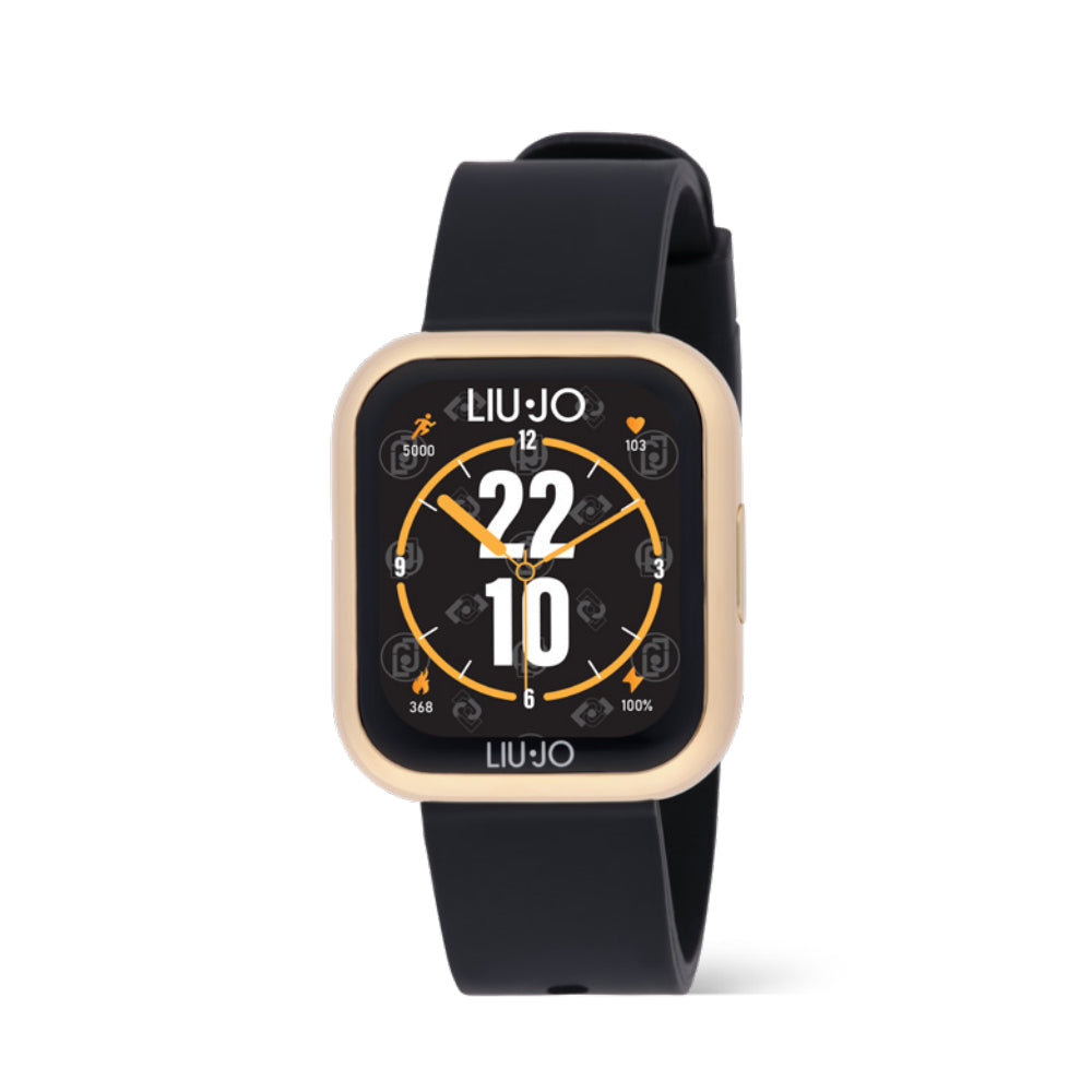 Orologio Donna Liu Jo Smartwatch Voice Acciaio Rosè Nero Gomma SWLJ142