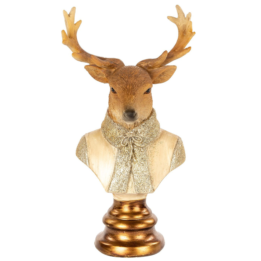 Renna Natalizia Busto Goodwill Artigianale Pupazzo Scultura Altezza 20 cm MC 37049