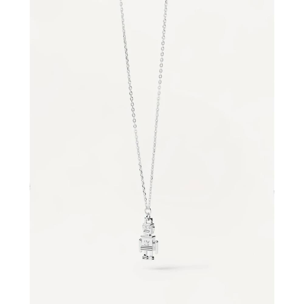 Collana Argento 925 Donna PDPAOLA Robot Robert CO02-412-U