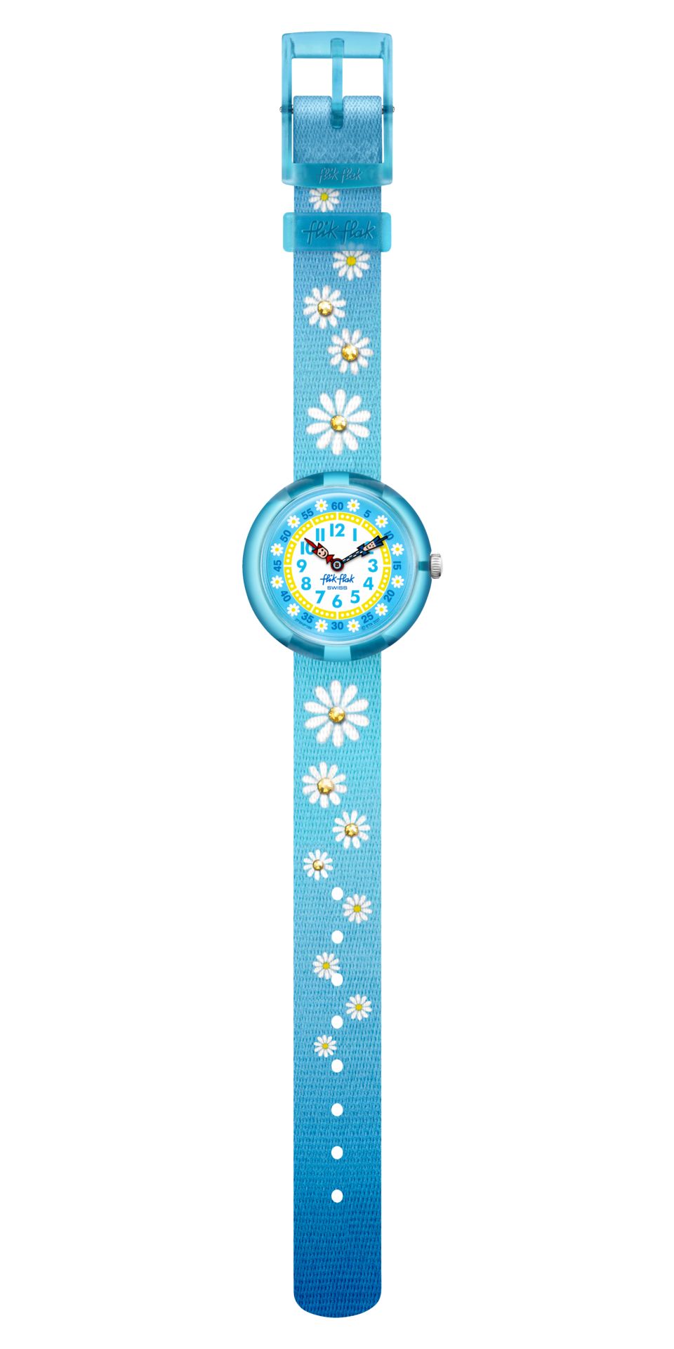 Orologio Swatch Flik Flak Quarzo Solo Tempo Azzurro FBNP186