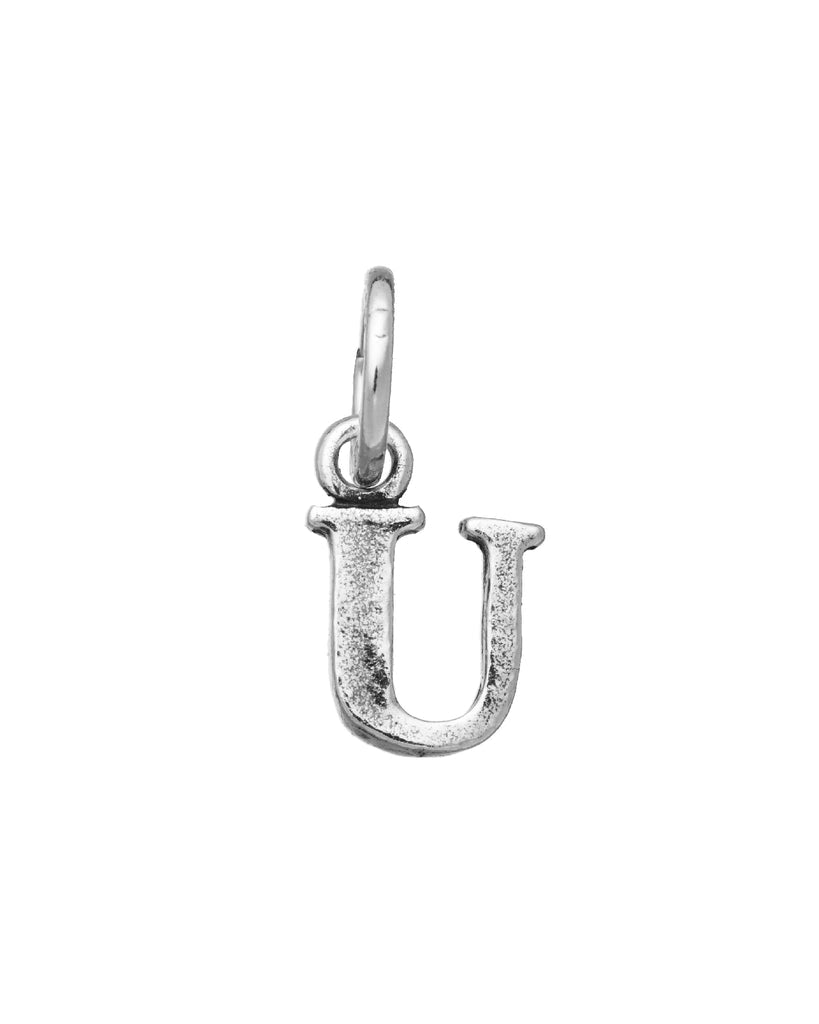 Charm Unisex Giovanni Raspini Argento 925 Mini Lettera U Realizzato A Mano 10896