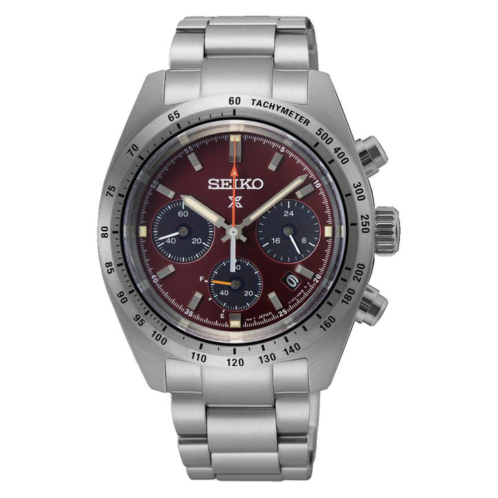 Orologio Uomo Seiko Rosso Speedtimer Carica Solare Edizione Limitata SSC935P1