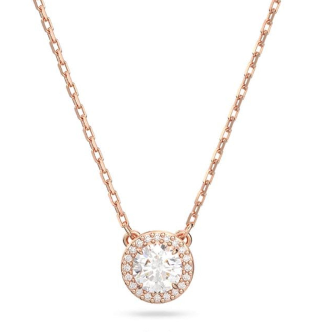 Collana Donna Liu Jo Acciaio rosè Catena Rollò Punto Luce Zircone Bianco LJ2506